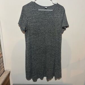 Old Navy Heather Gray T-Shirt Swing Dress - Size Large